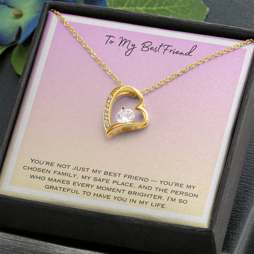 To My Bestfriend Forever Love Necklace