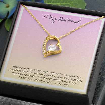 To My Bestfriend Forever Love Necklace